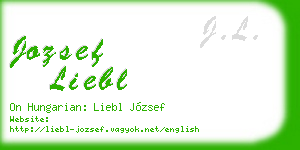 jozsef liebl business card